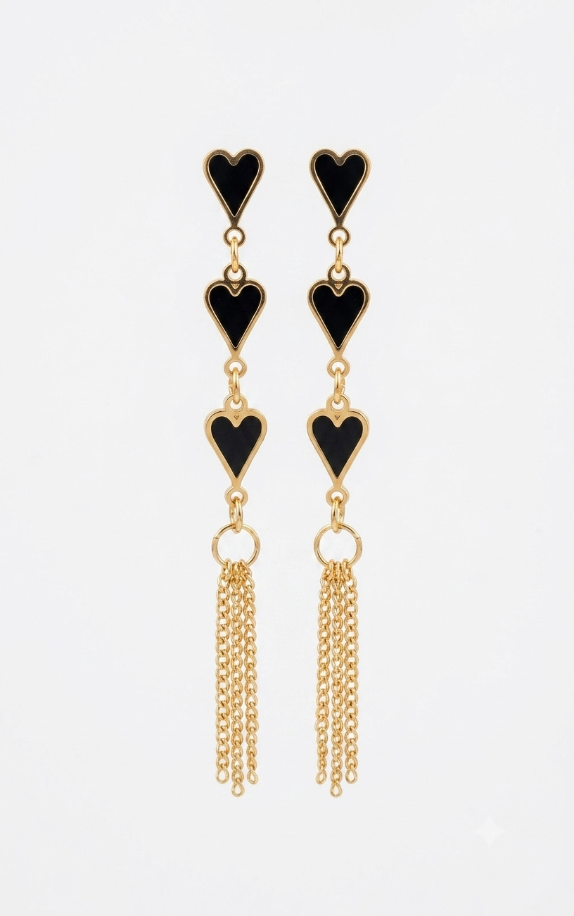 Cascade Heart Earring