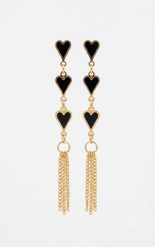 Cascade Heart Earring