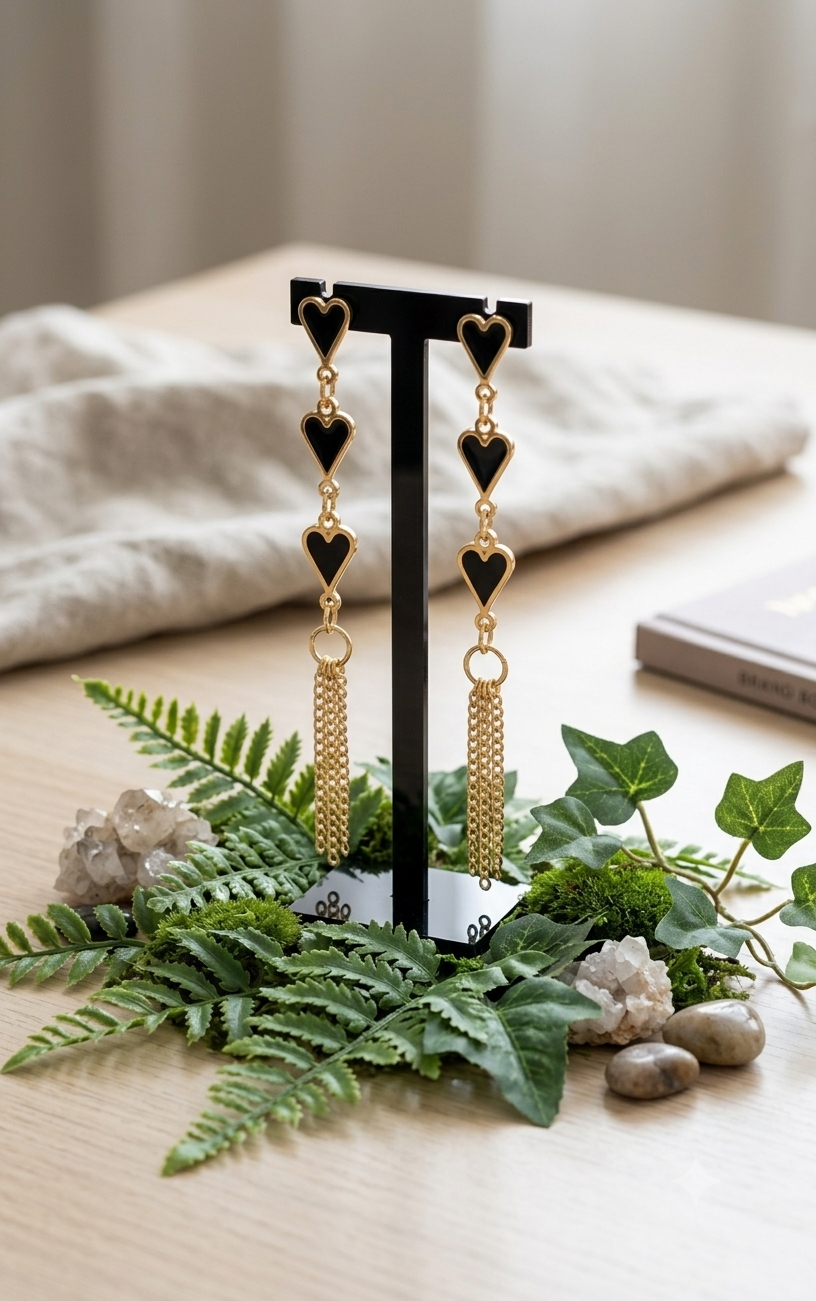 Cascade Heart Earring
