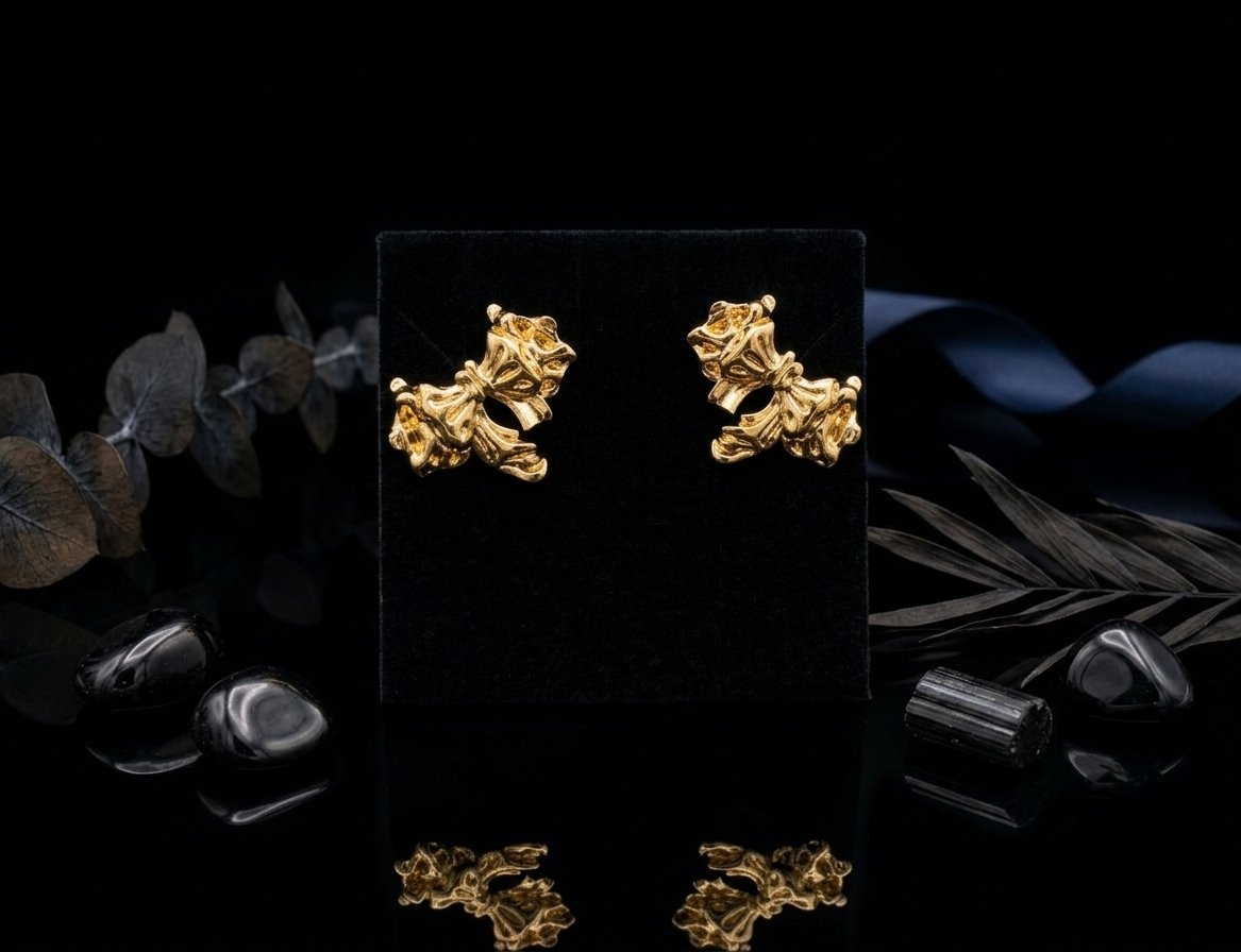 The Golden Bow Earring