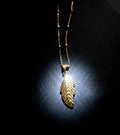 Gold Leaf Pendant Necklace