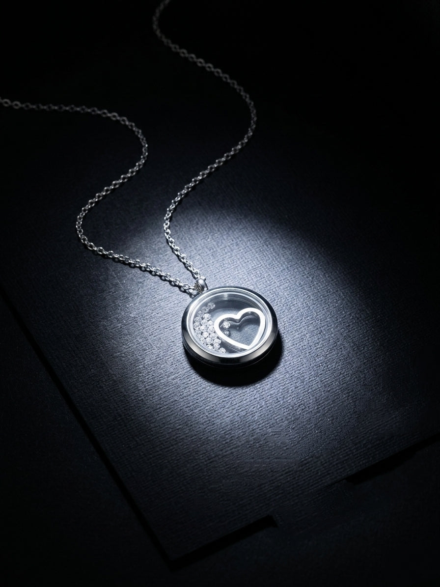 Heart Locket Pendant Necklace