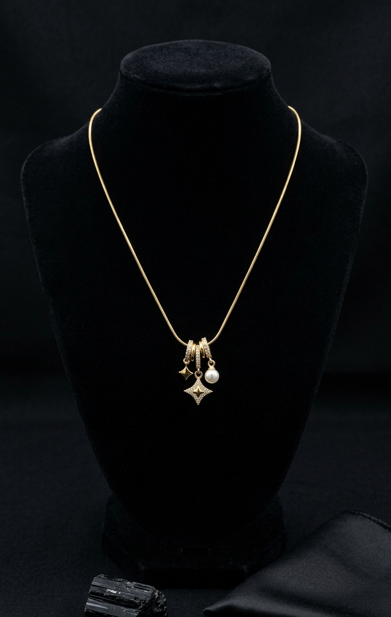 Multi Pendant Star Necklace