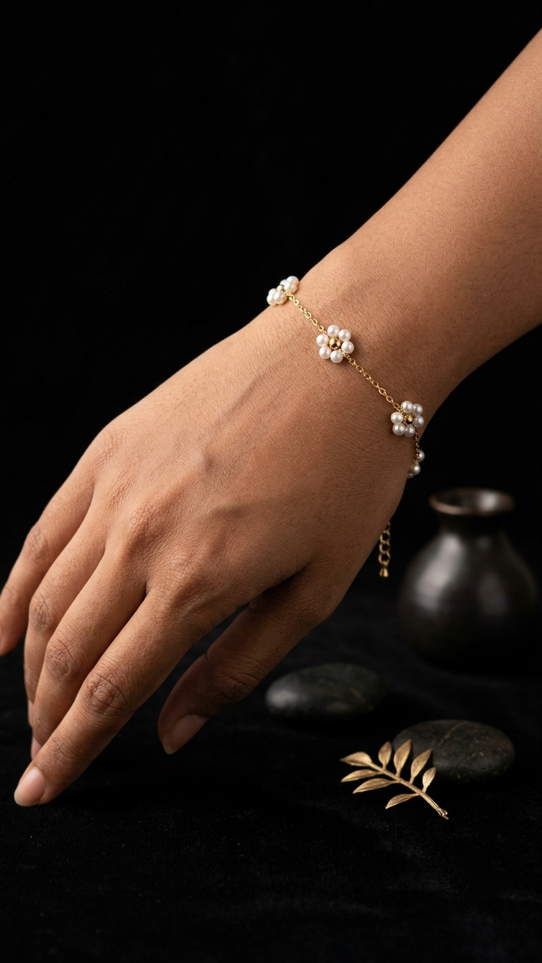 Pearl Flower Bracelet