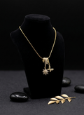 Multi Pendant Floral Necklace